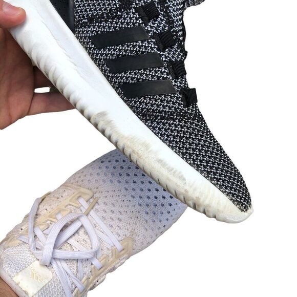 2018 Adidas Cloudfoam Ultimate Black/Black-Gray Size 7.5 - Picture 15 of 16